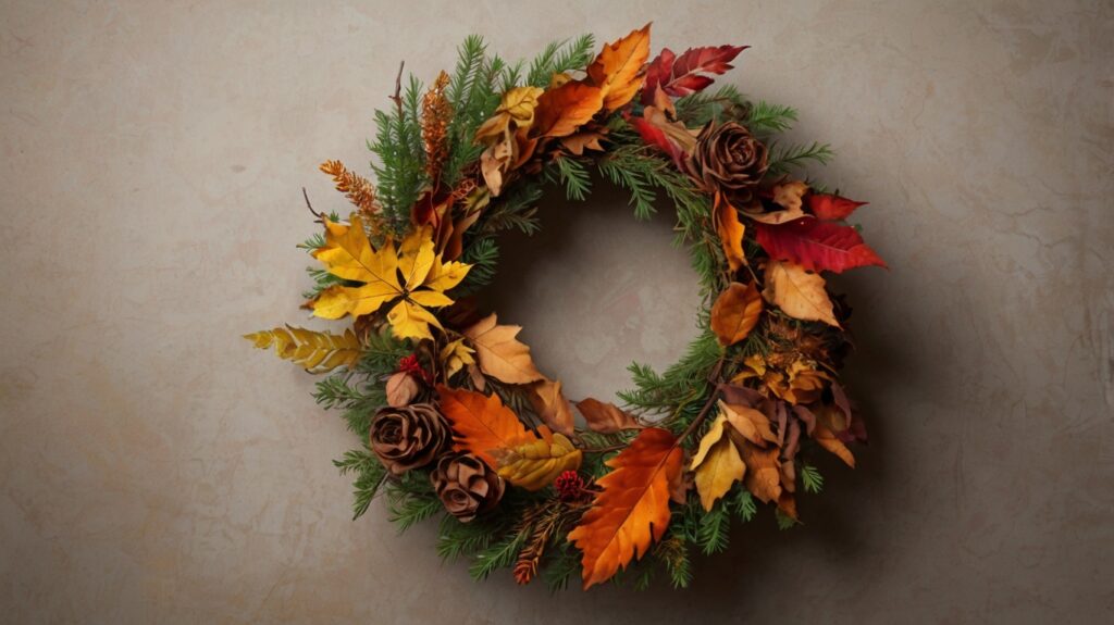 Décorations d'automne à faire soi-même : une couronne d'automne