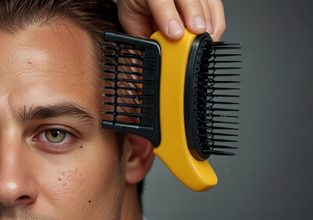 Mini-râteau pour nettoyer brosses à cheveux